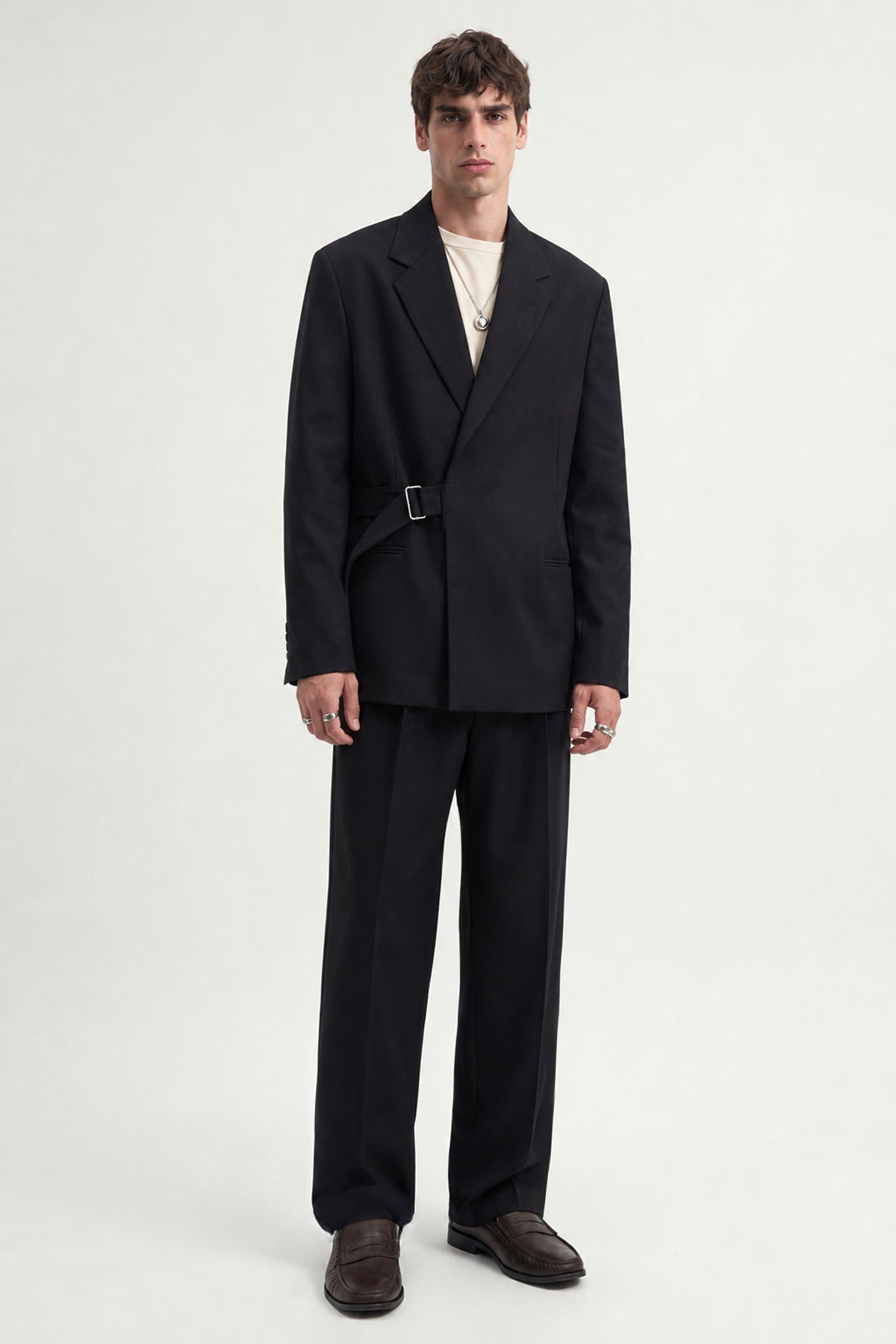 Relax Fit Kuşaklı Blazer Ceket