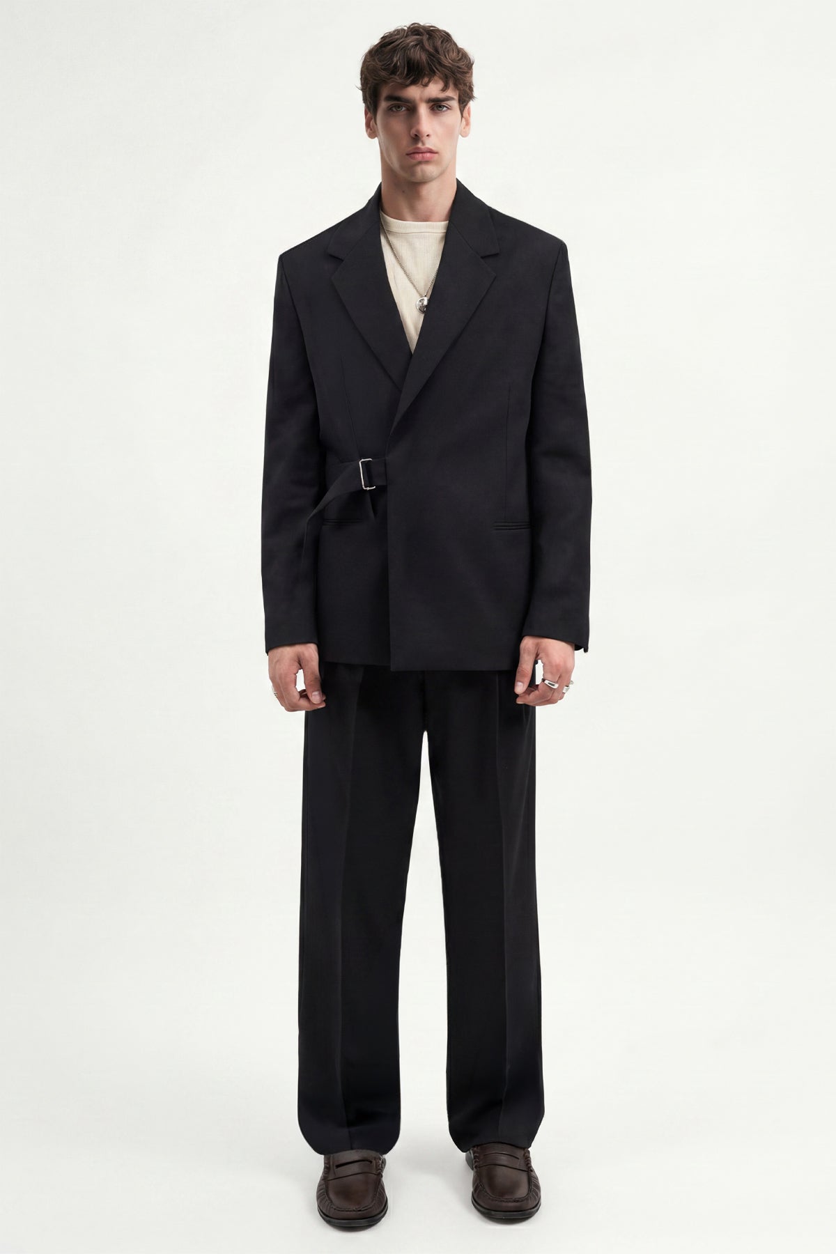 Relax Fit Kuşaklı Blazer Ceket
