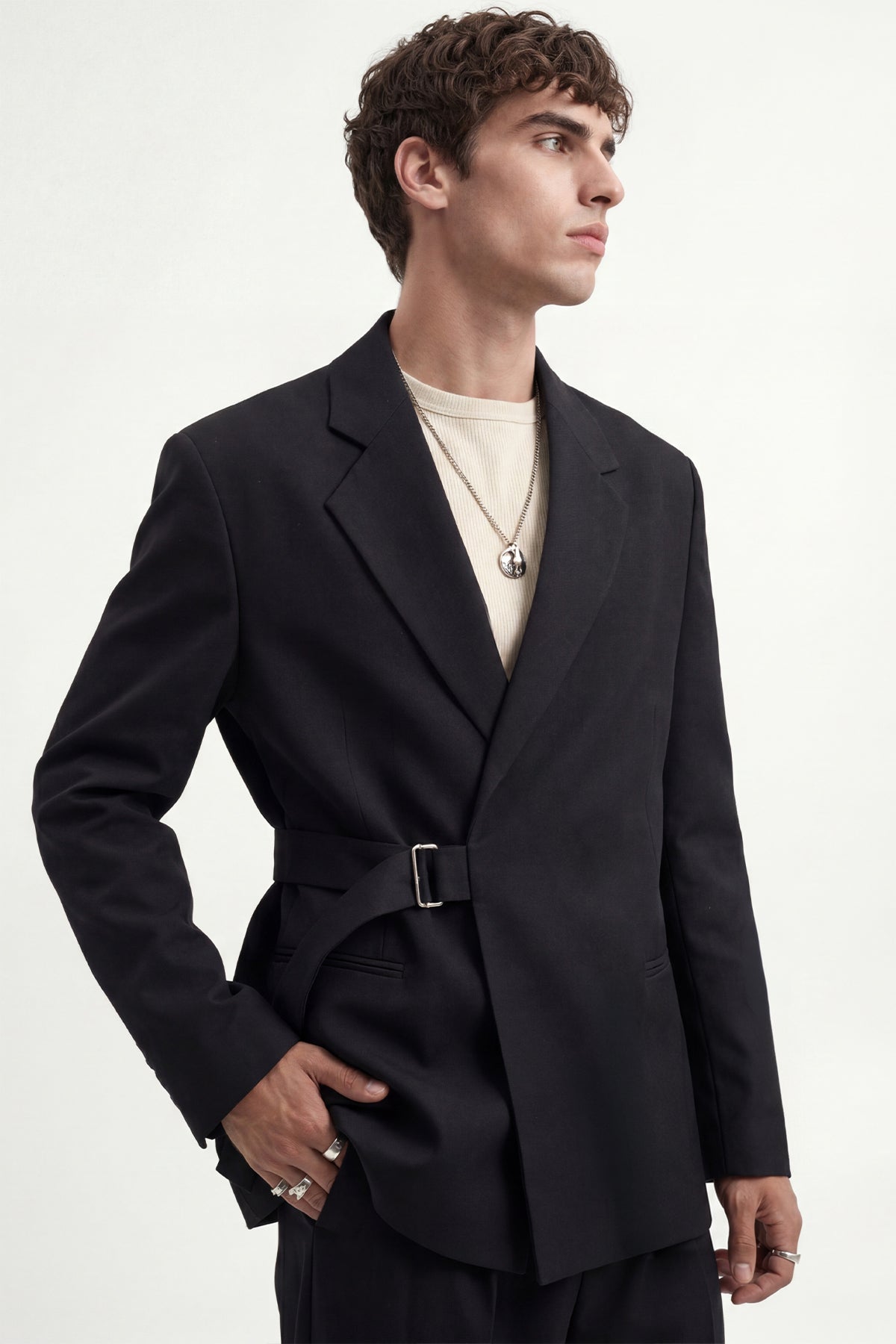 Relax Fit Kuşaklı Blazer Ceket