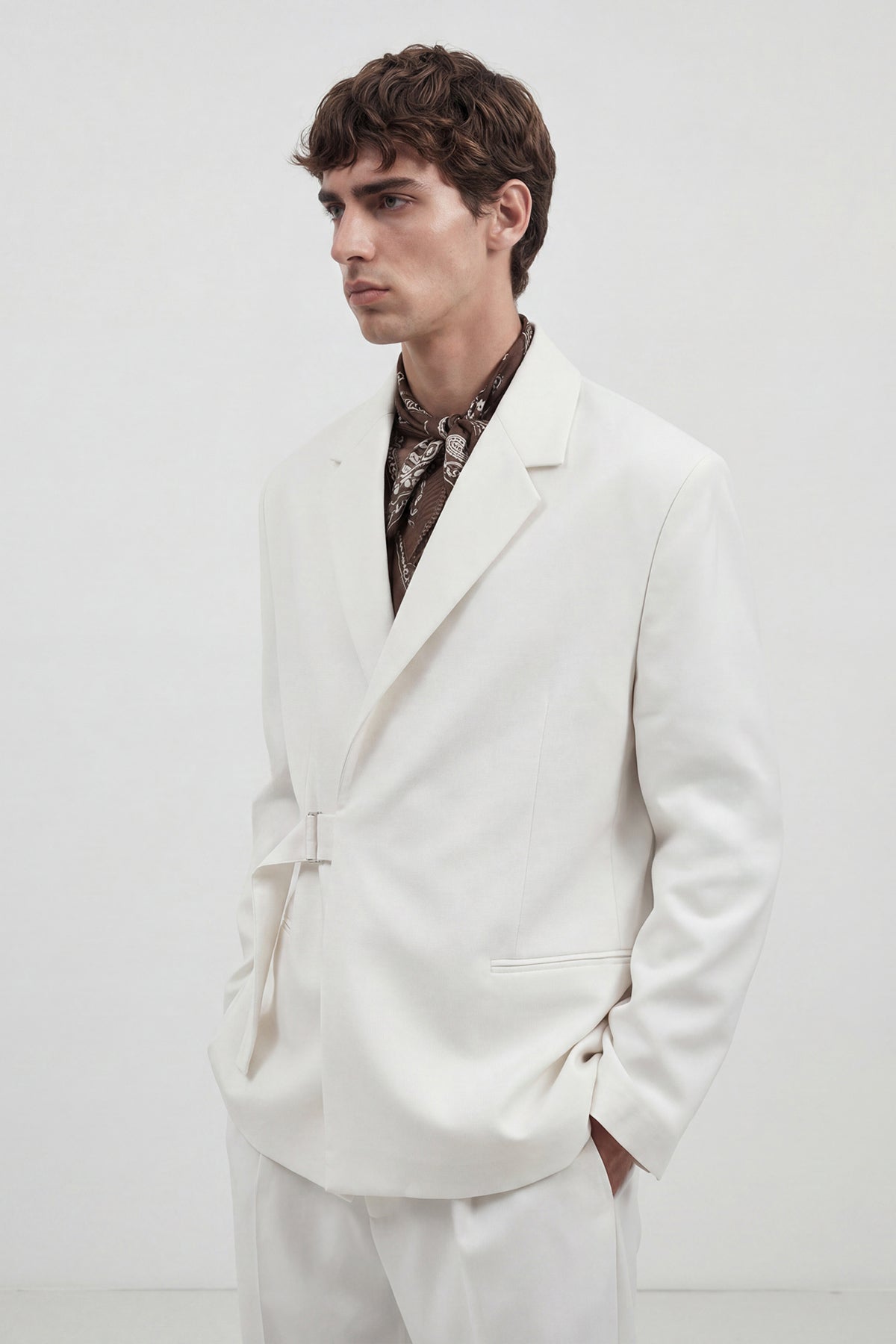Relax Fit Kuşaklı Blazer Ceket