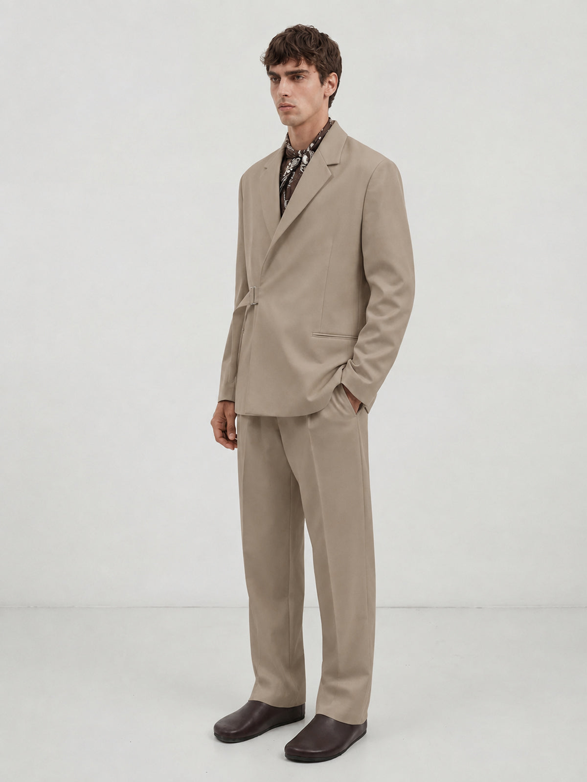 Relax Fit Kuşaklı Blazer Ceket