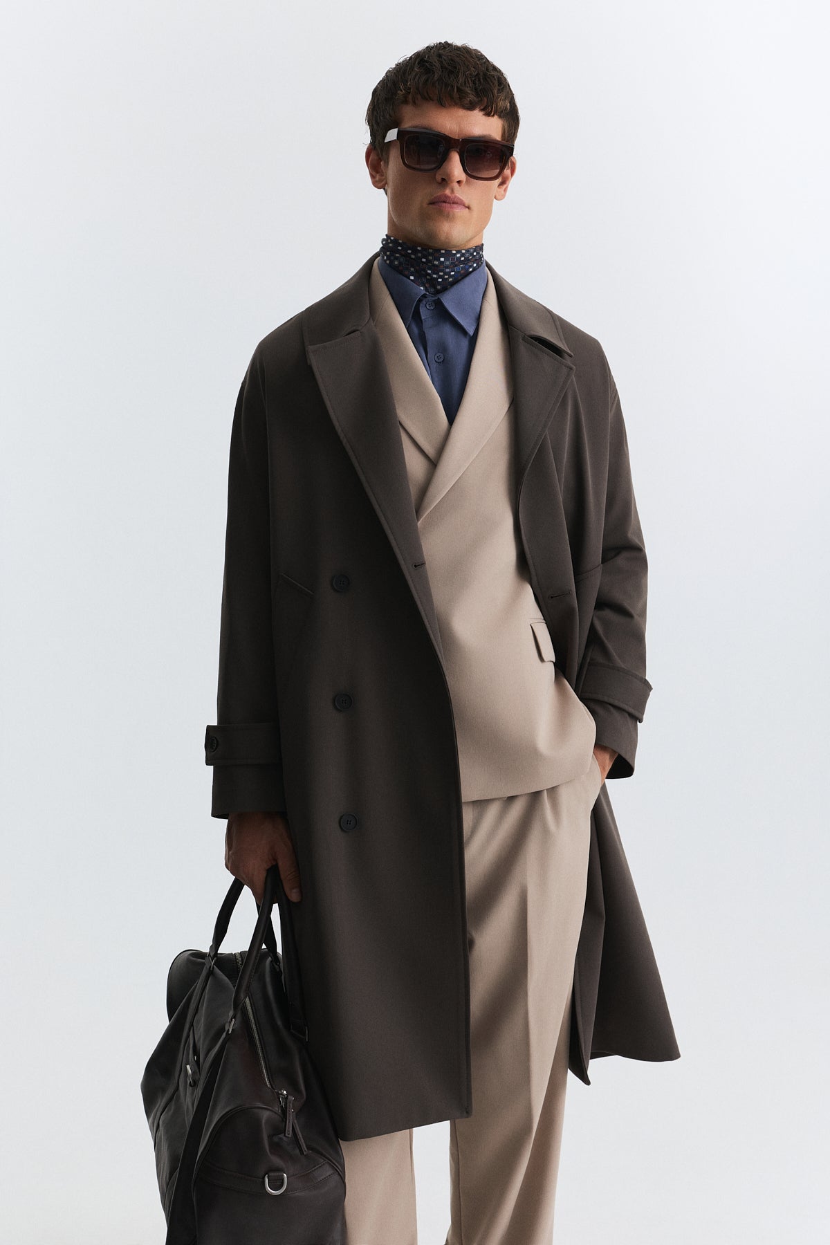 Uzun Relaxed Fit Trençkot