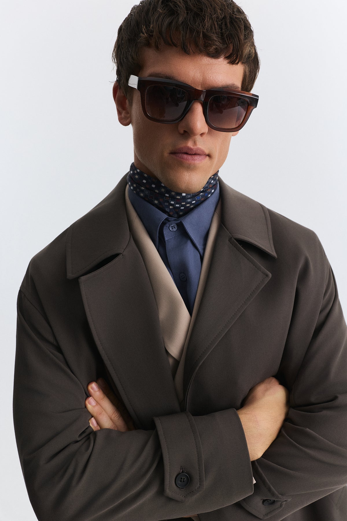 Uzun Relaxed Fit Trençkot