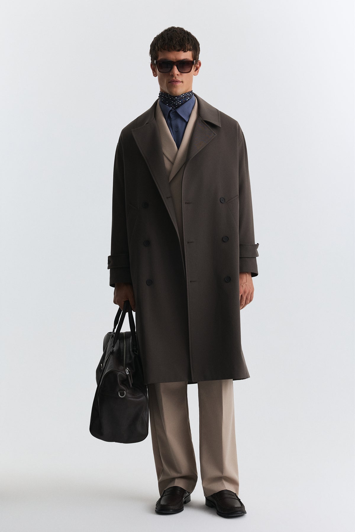 Uzun Relaxed Fit Trençkot