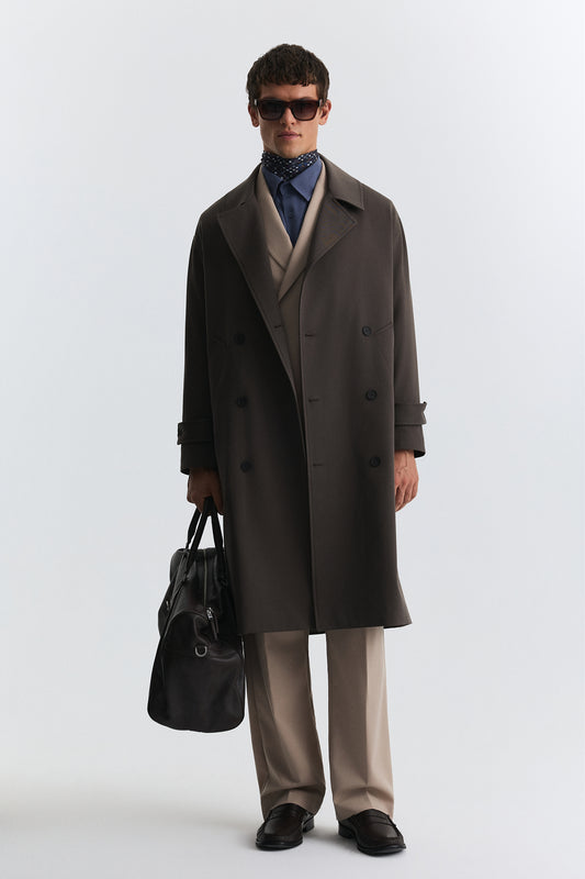 Uzun Relaxed Fit Trençkot
