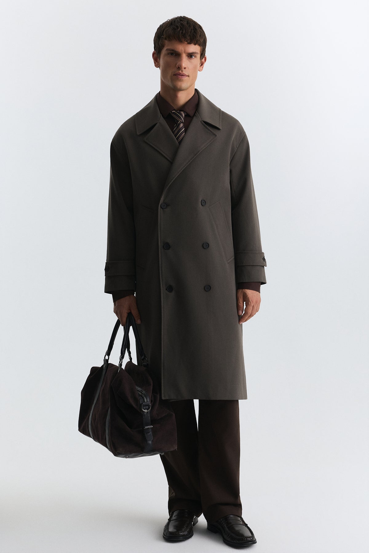 Uzun Relaxed Fit Trençkot