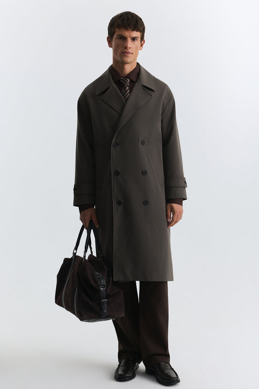 Uzun Relaxed Fit Trençkot