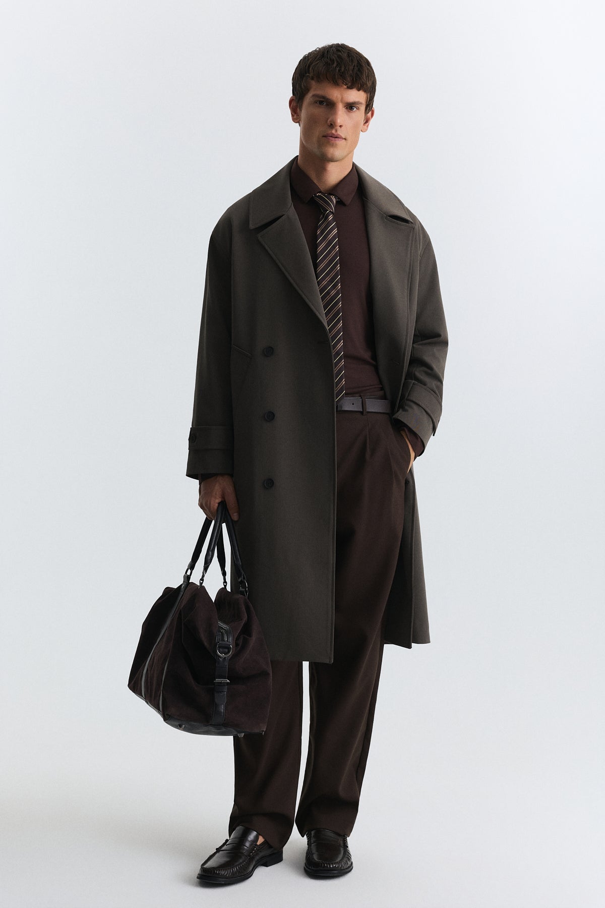 Uzun Relaxed Fit Trençkot