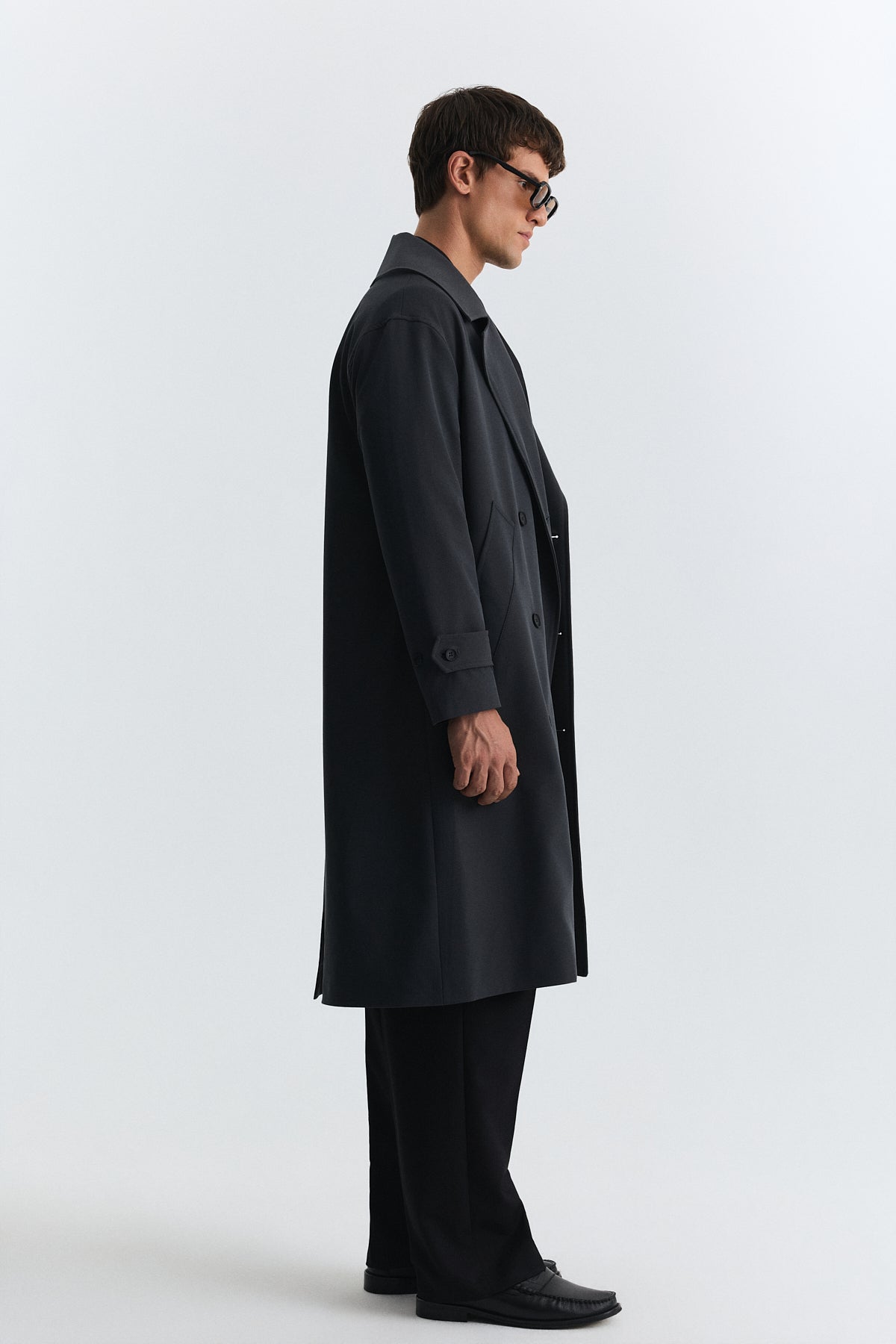 Uzun Relaxed Fit Trençkot