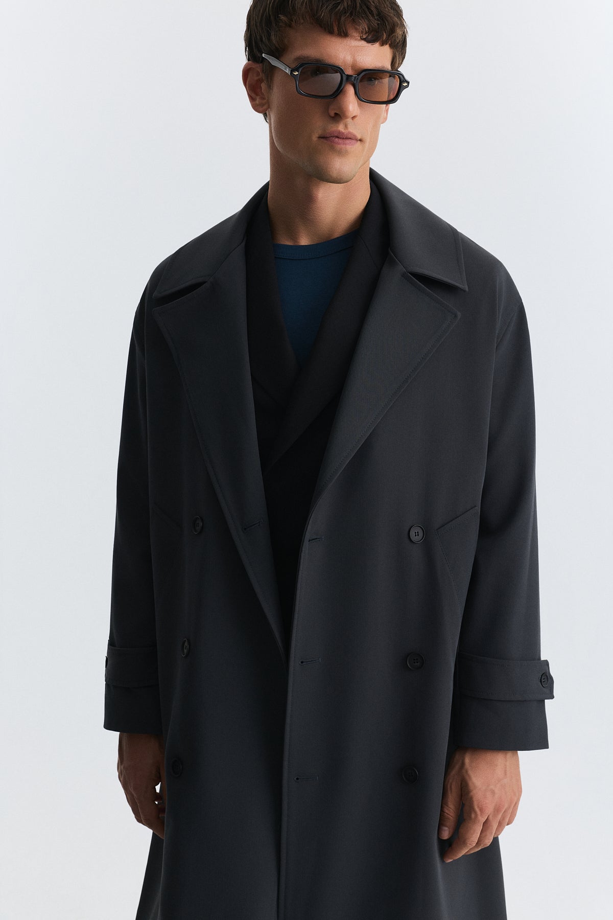 Uzun Relaxed Fit Trençkot