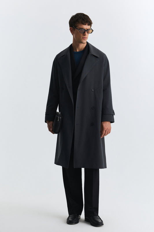 Uzun Relaxed Fit Trençkot