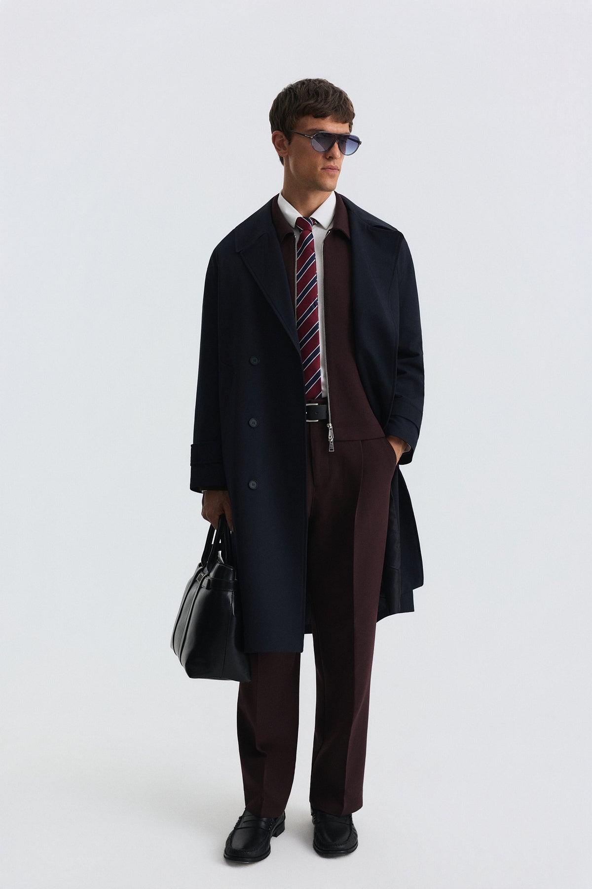 Uzun Relaxed Fit Trençkot