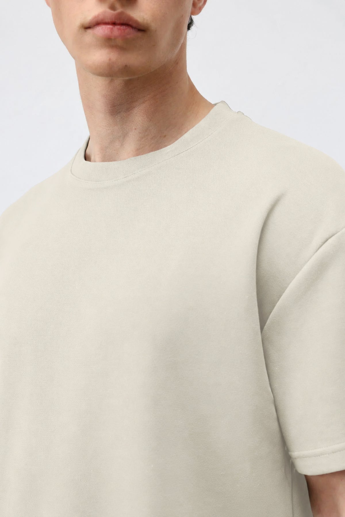 Crop Fit Erkek T-Shirt