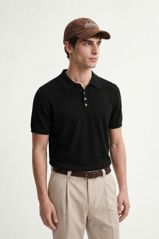 Düğmeli Polo Yaka Erkek T-Shirt