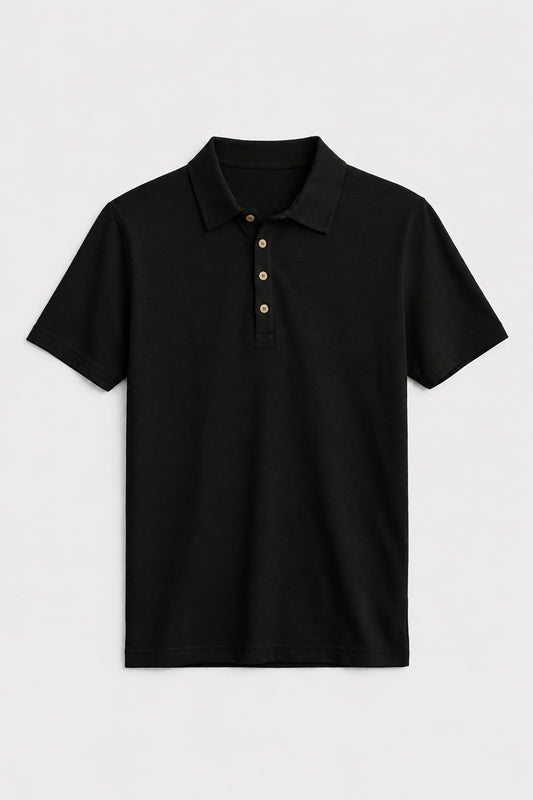 Düğmeli Polo Yaka Erkek T-Shirt