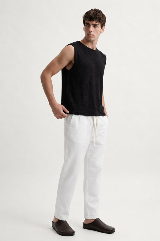 Relax Fit Dokulu Kolsuz T-shirt