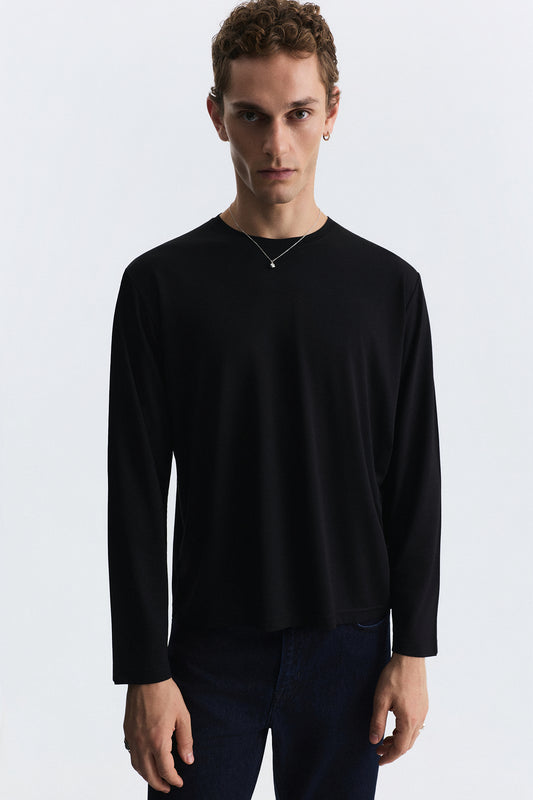 Relax Fit Uzun Kollu T-Shirt