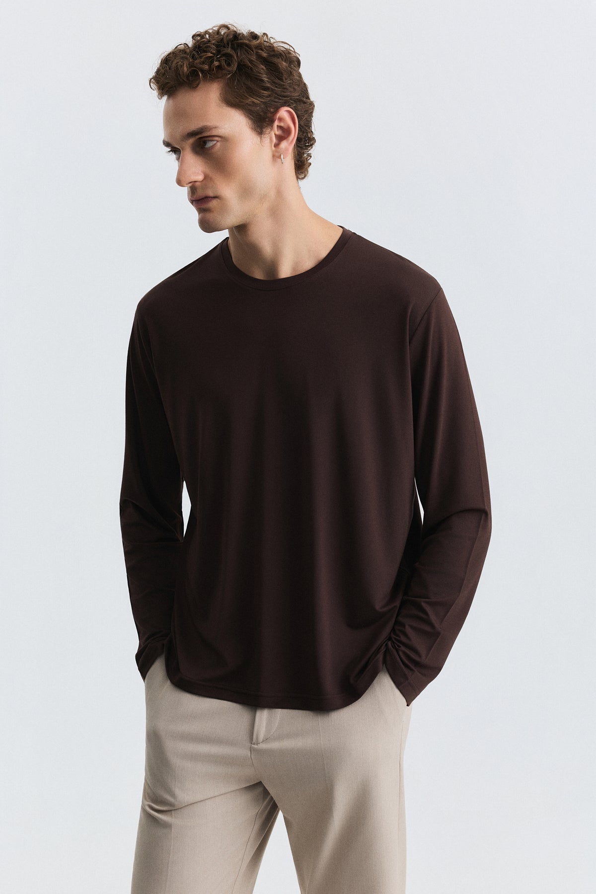 Relax Fit Uzun Kollu T-Shirt