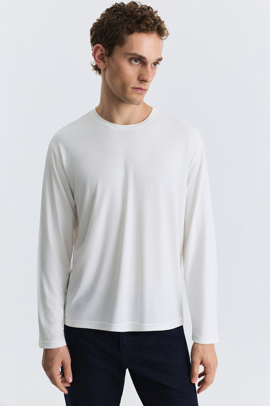 Relax Fit Uzun Kollu T-Shirt