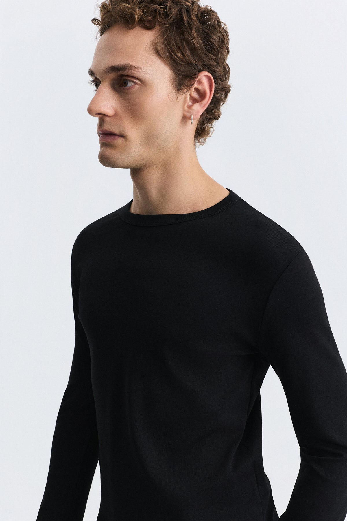 Pamuklu Uzun Kollu T-Shirt