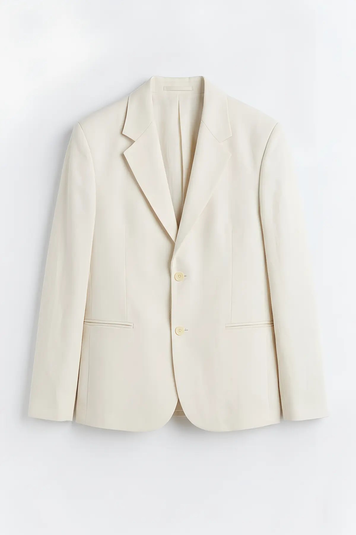 Antioch Keten Karışımlı Balıksırtı Desenli Erkek Blazer Ceket - on gorunum