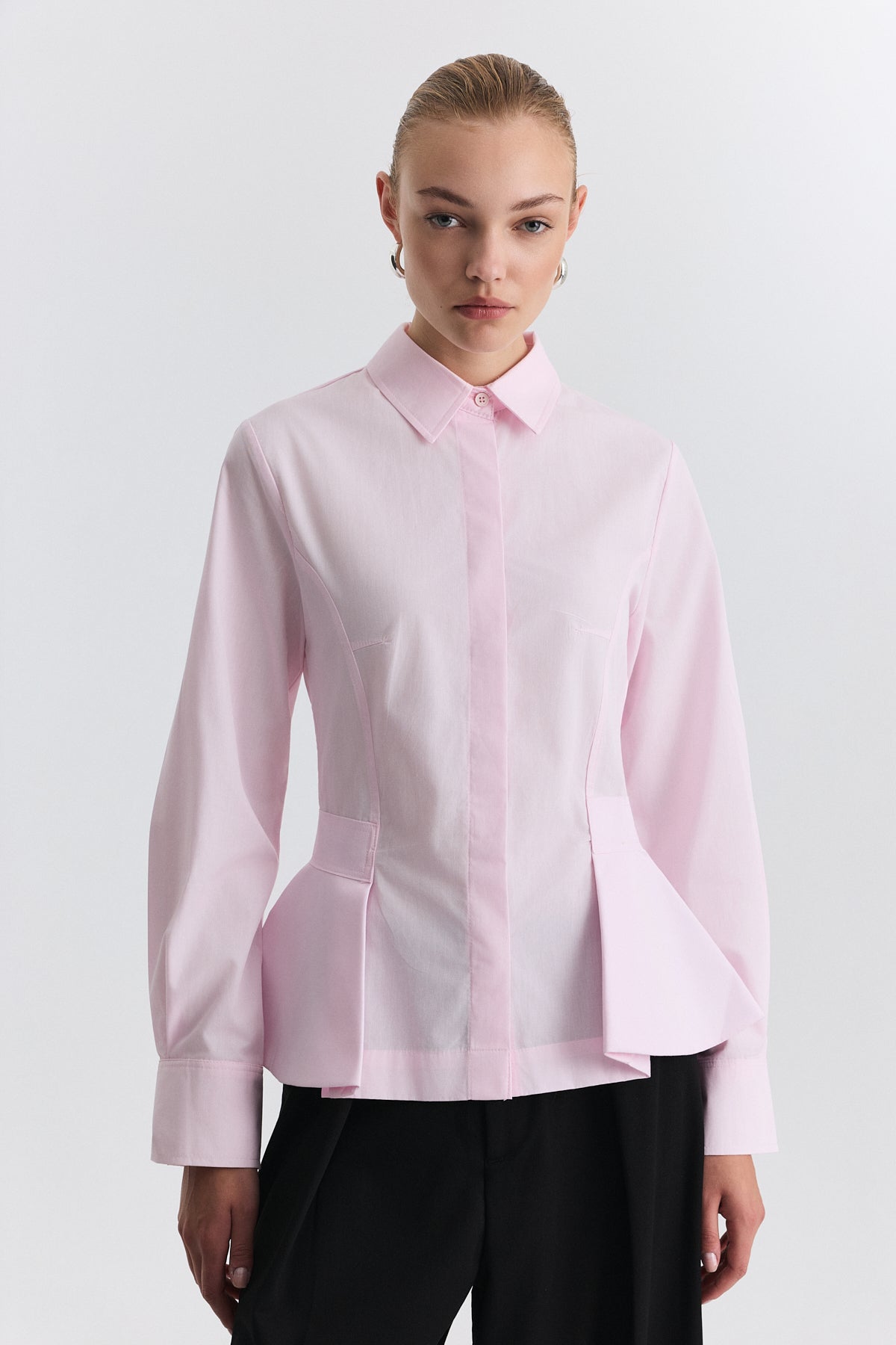Peplum Poplin Gömlek