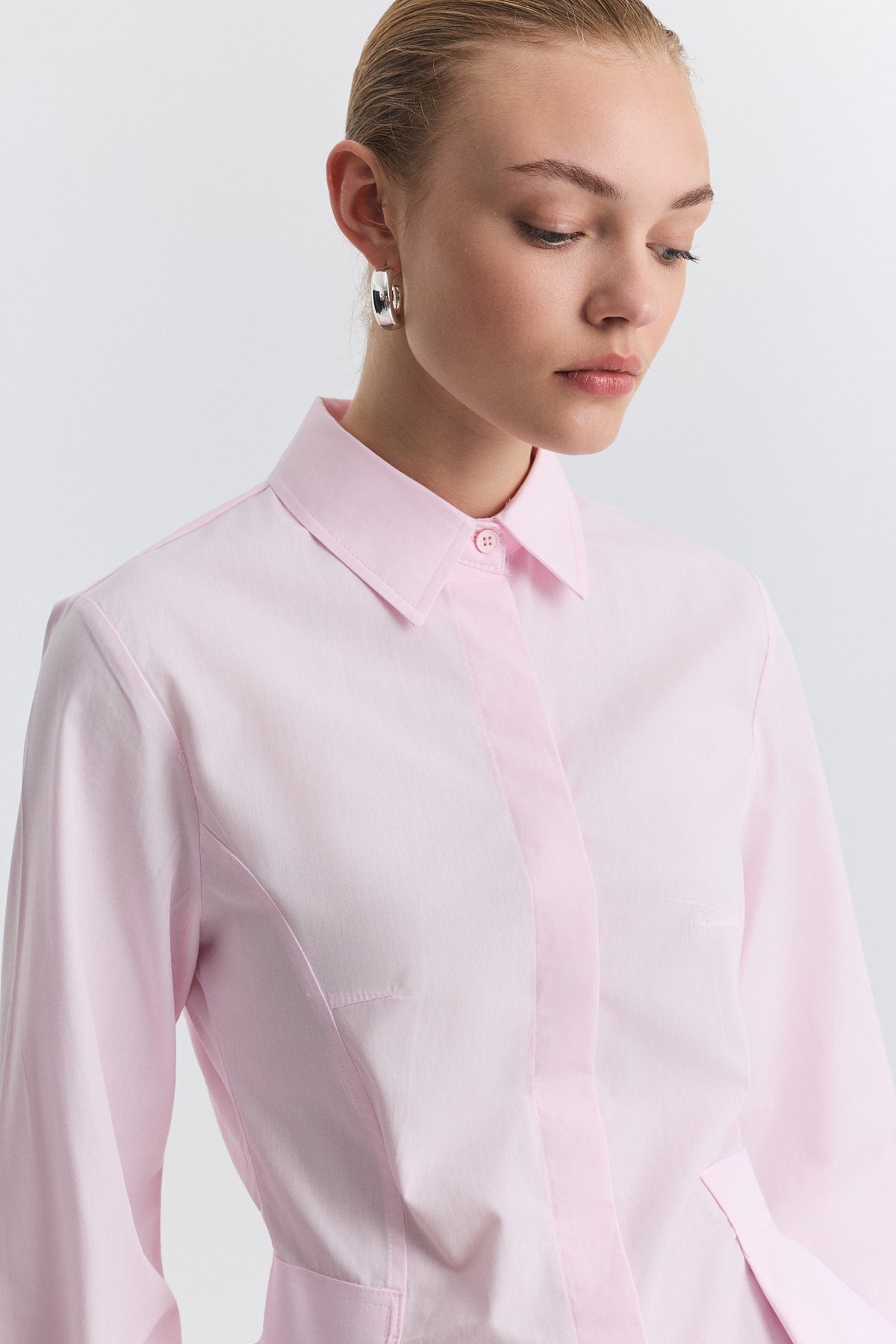 Peplum Poplin Gömlek