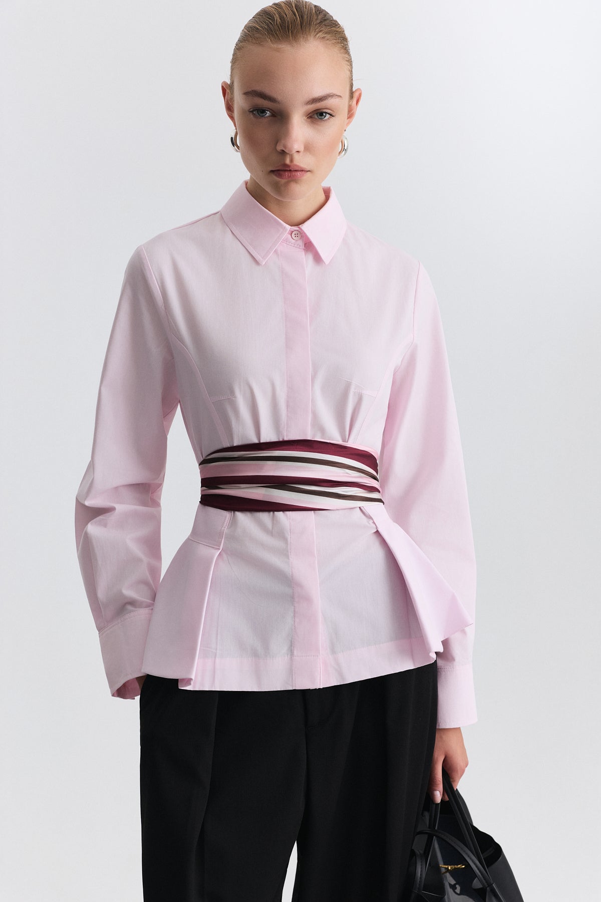 Peplum Poplin Gömlek