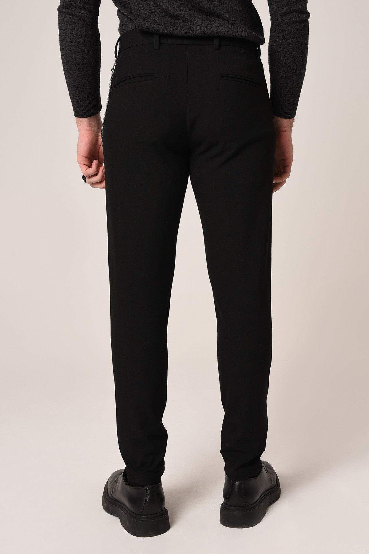 Erkek Aksesuar Detaylı Slim Fit Pantolon