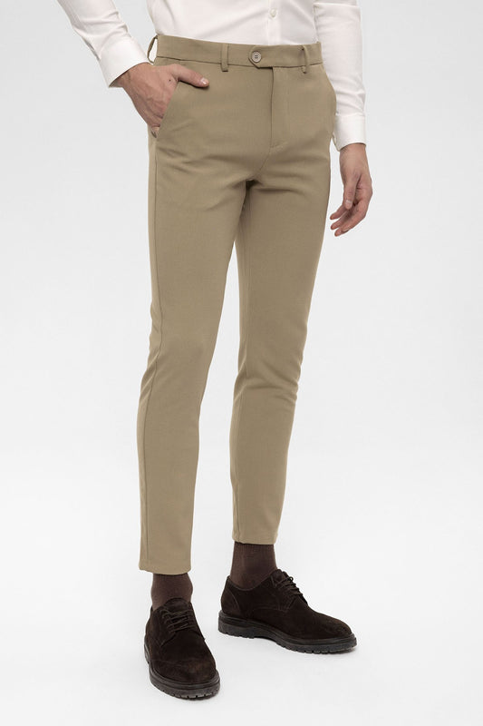 Antioch Siyah Erkek Aksesuar Detaylı Slim Fit Pantolon