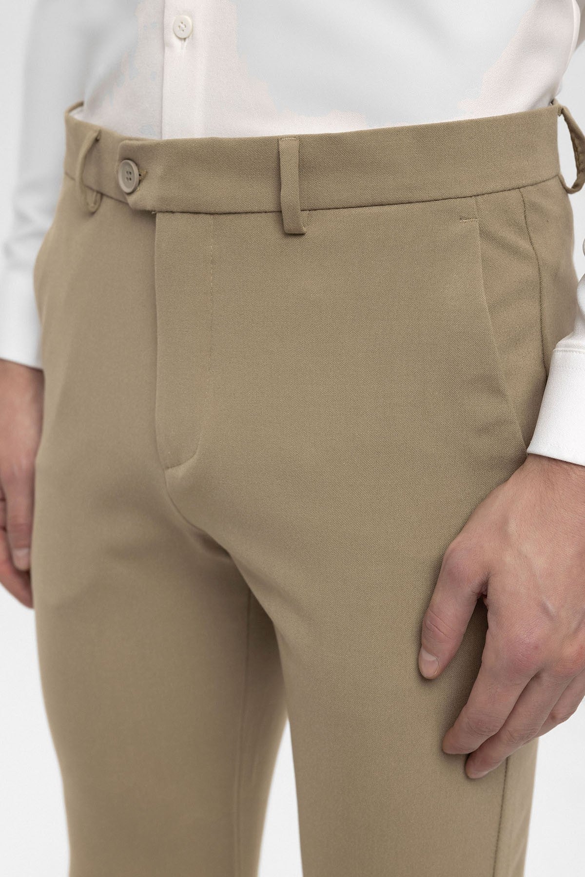 Antioch Siyah Erkek Aksesuar Detaylı Slim Fit Pantolon