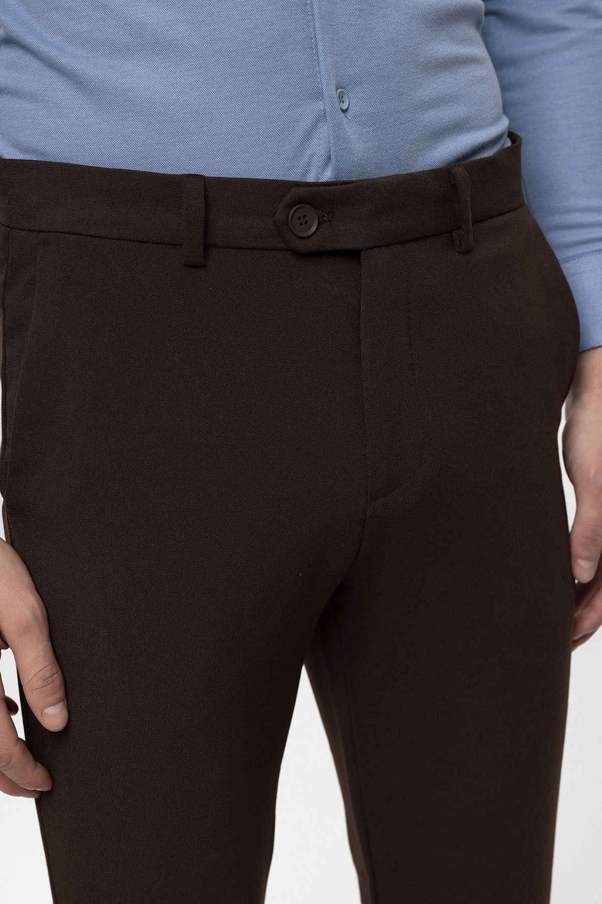 Antioch Siyah Erkek Aksesuar Detaylı Slim Fit Pantolon