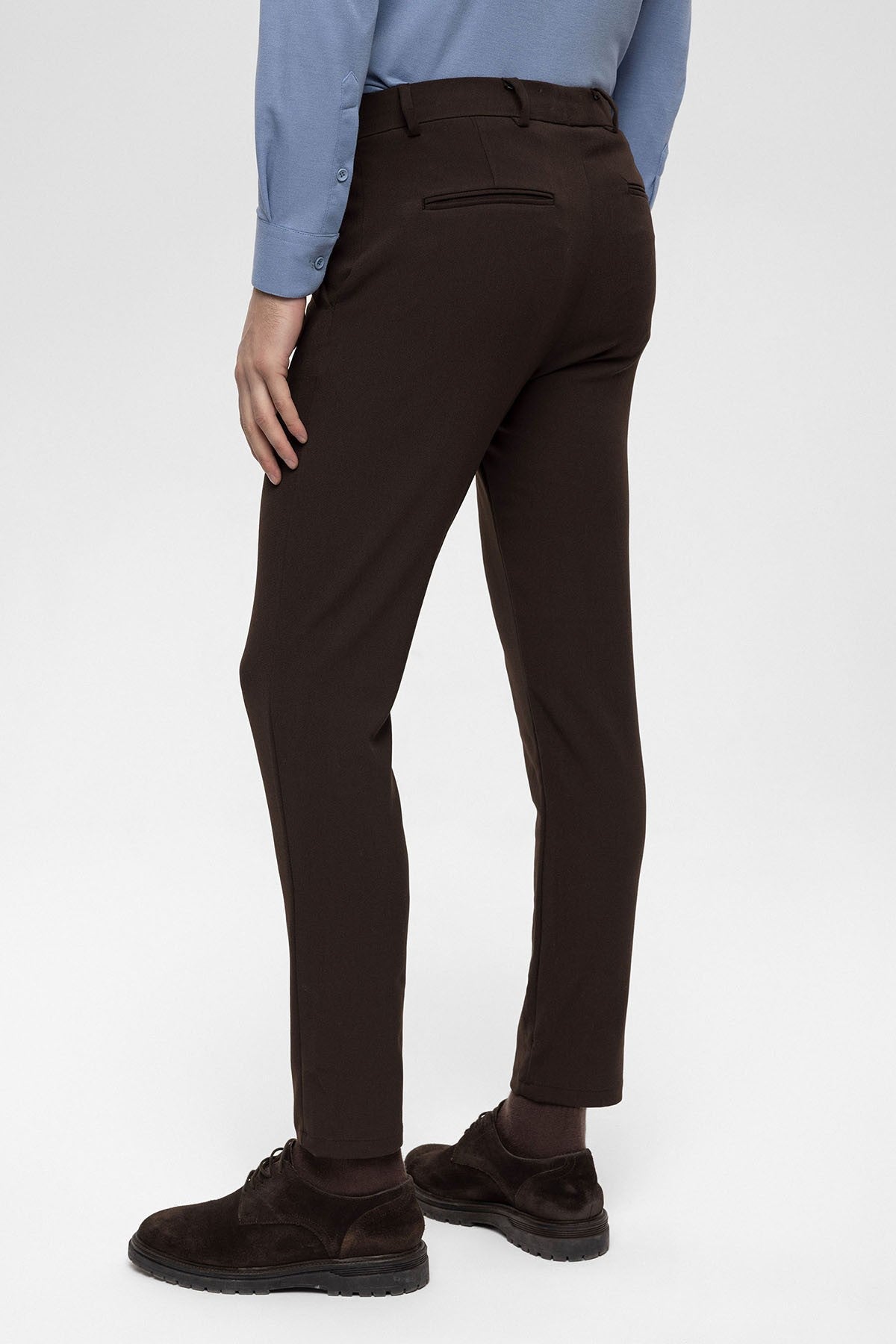Antioch Siyah Erkek Aksesuar Detaylı Slim Fit Pantolon