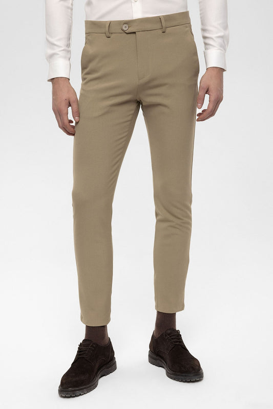 Antioch Siyah Erkek Aksesuar Detaylı Slim Fit Pantolon