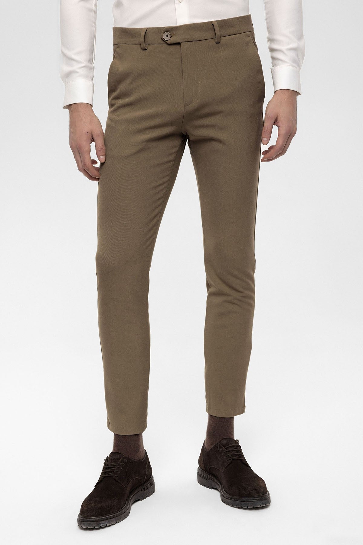 Antioch Siyah Erkek Aksesuar Detaylı Slim Fit Pantolon