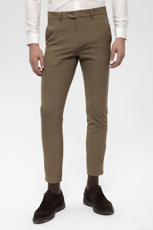 Antioch Siyah Erkek Aksesuar Detaylı Slim Fit Pantolon