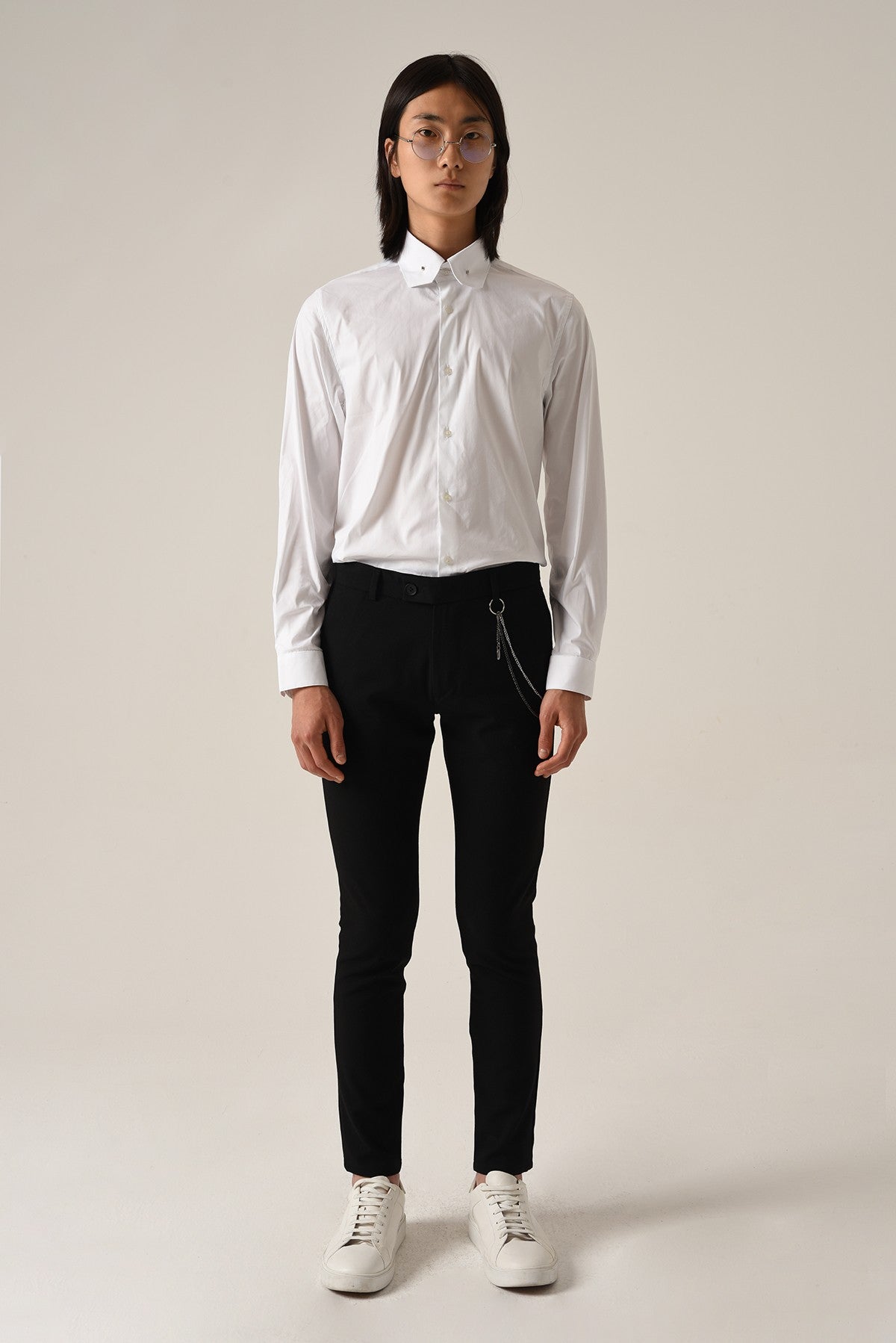Antioch Siyah Erkek Aksesuar Detaylı Slim Fit Pantolon