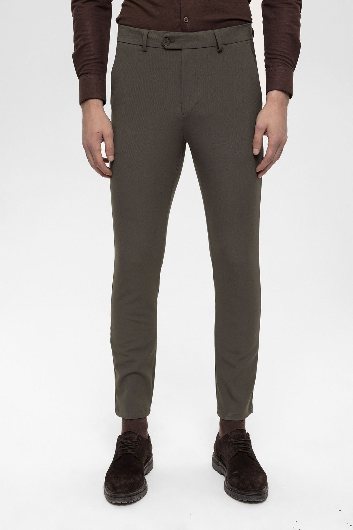Erkek Aksesuar Detaylı Slim Fit Pantolon