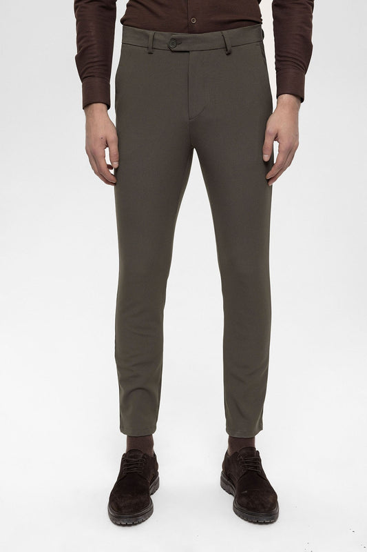 Erkek Aksesuar Detaylı Slim Fit Pantolon