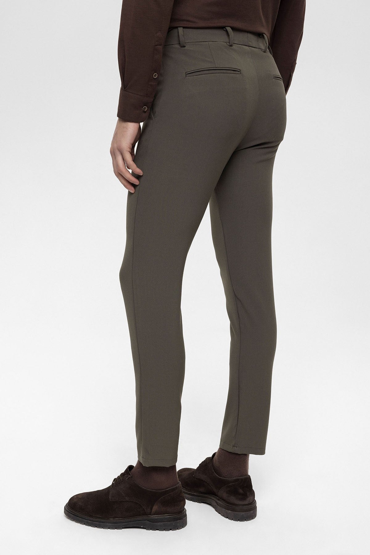 Erkek Aksesuar Detaylı Slim Fit Pantolon