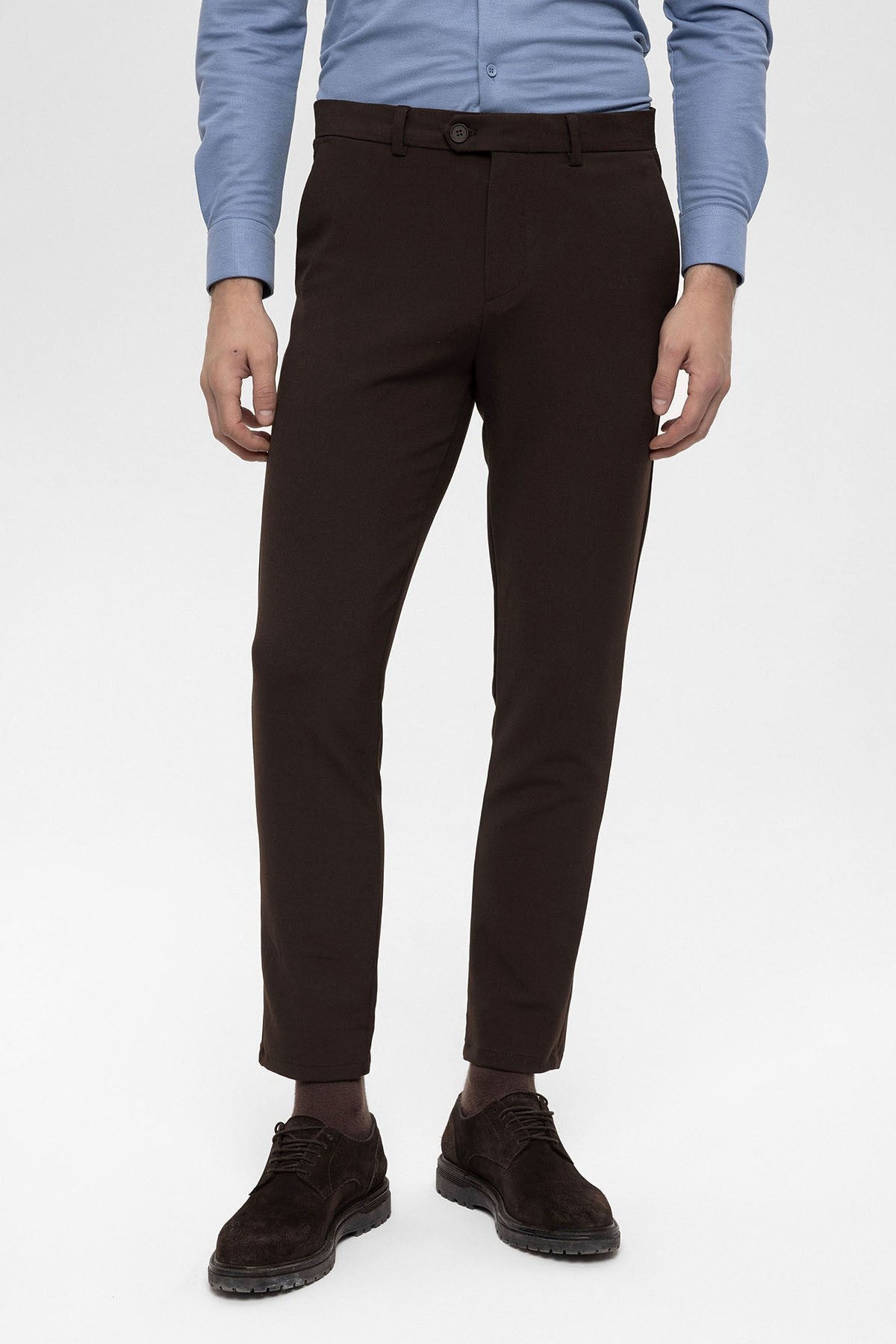Erkek Aksesuar Detaylı Slim Fit Pantolon