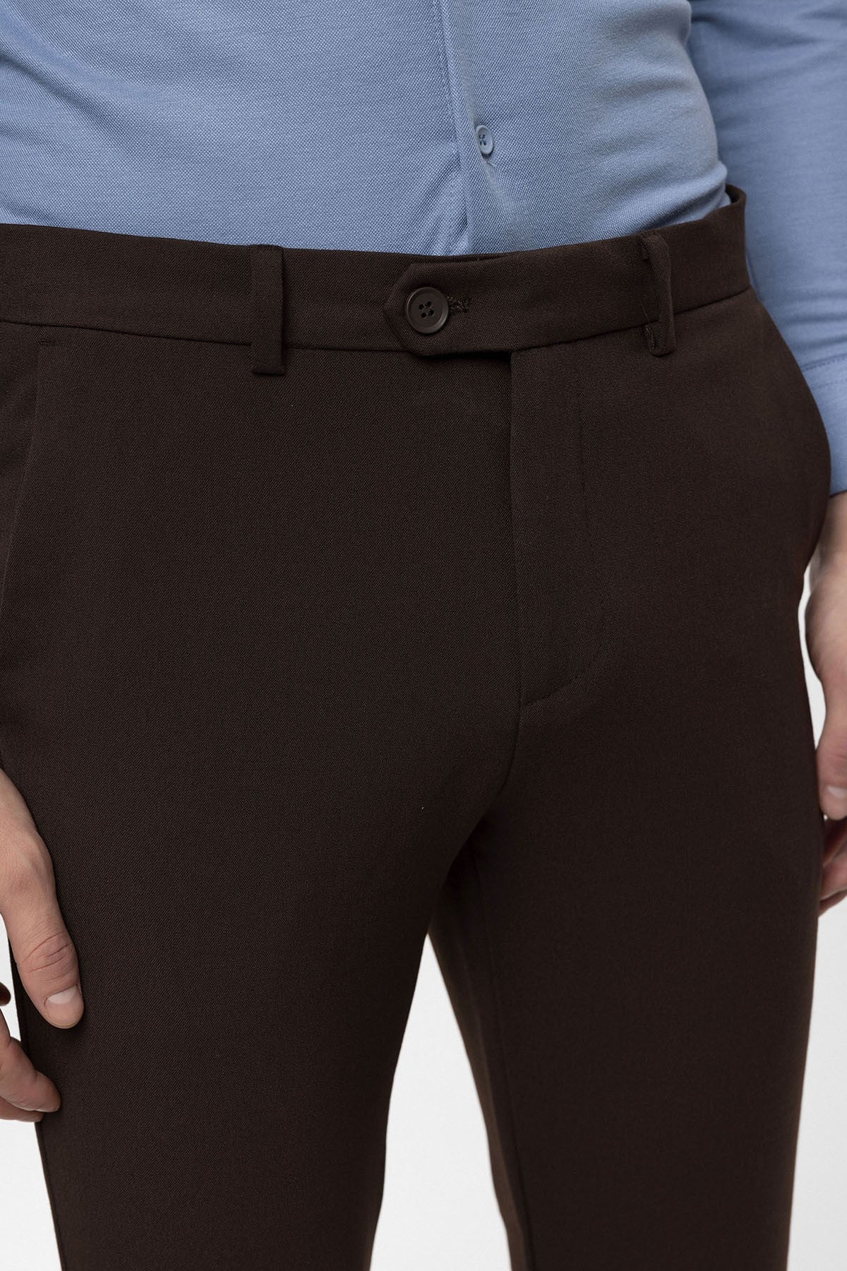 Erkek Aksesuar Detaylı Slim Fit Pantolon