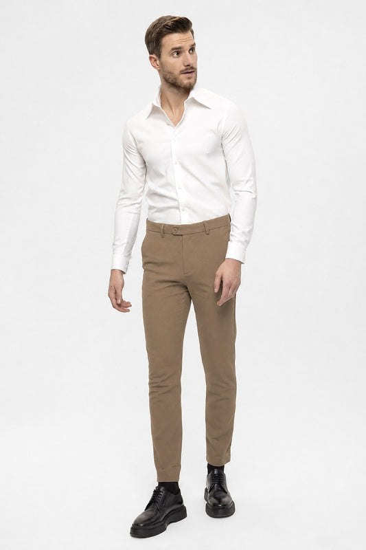 Erkek Aksesuar Detaylı Slim Fit Pantolon