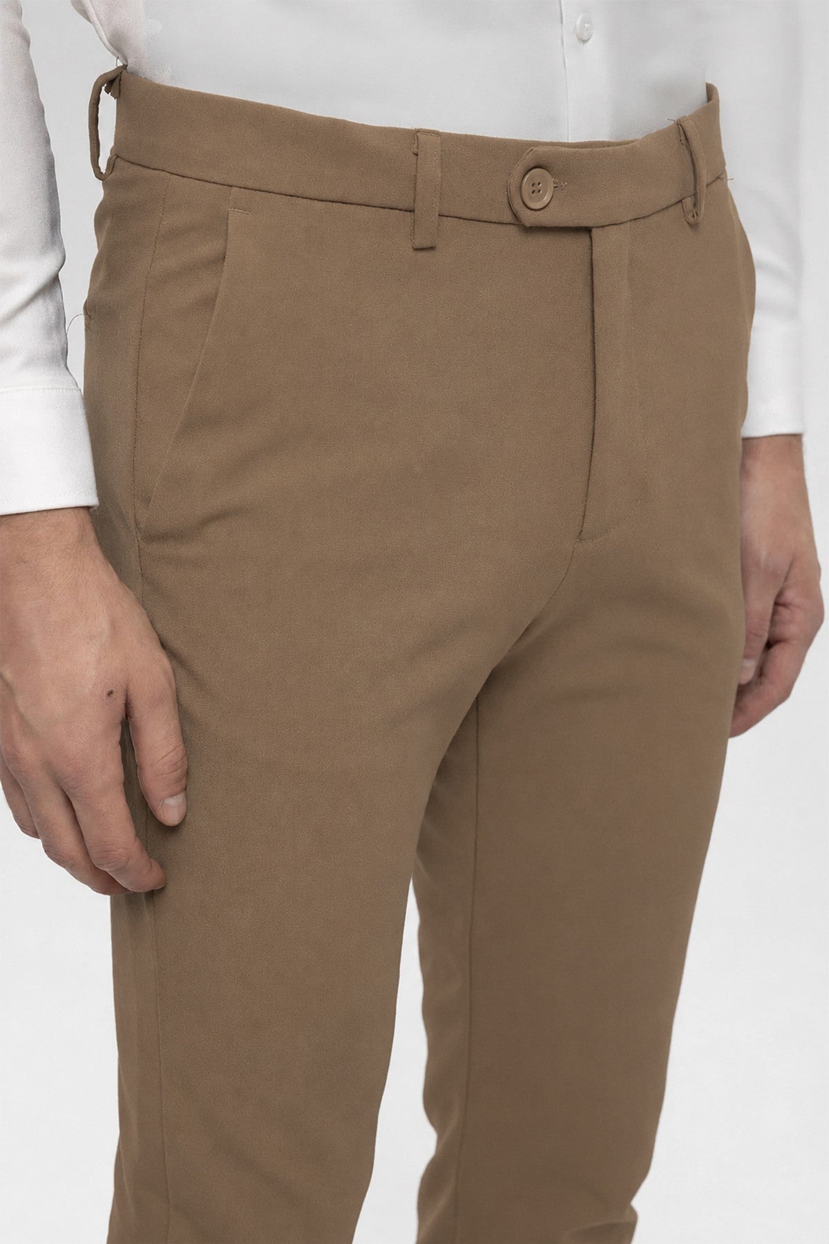 Erkek Aksesuar Detaylı Slim Fit Pantolon