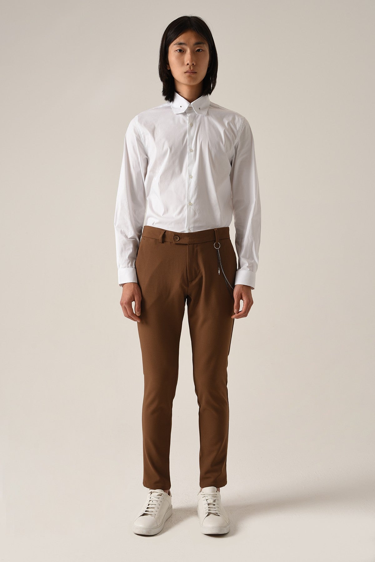 Erkek Aksesuar Detaylı Slim Fit Pantolon