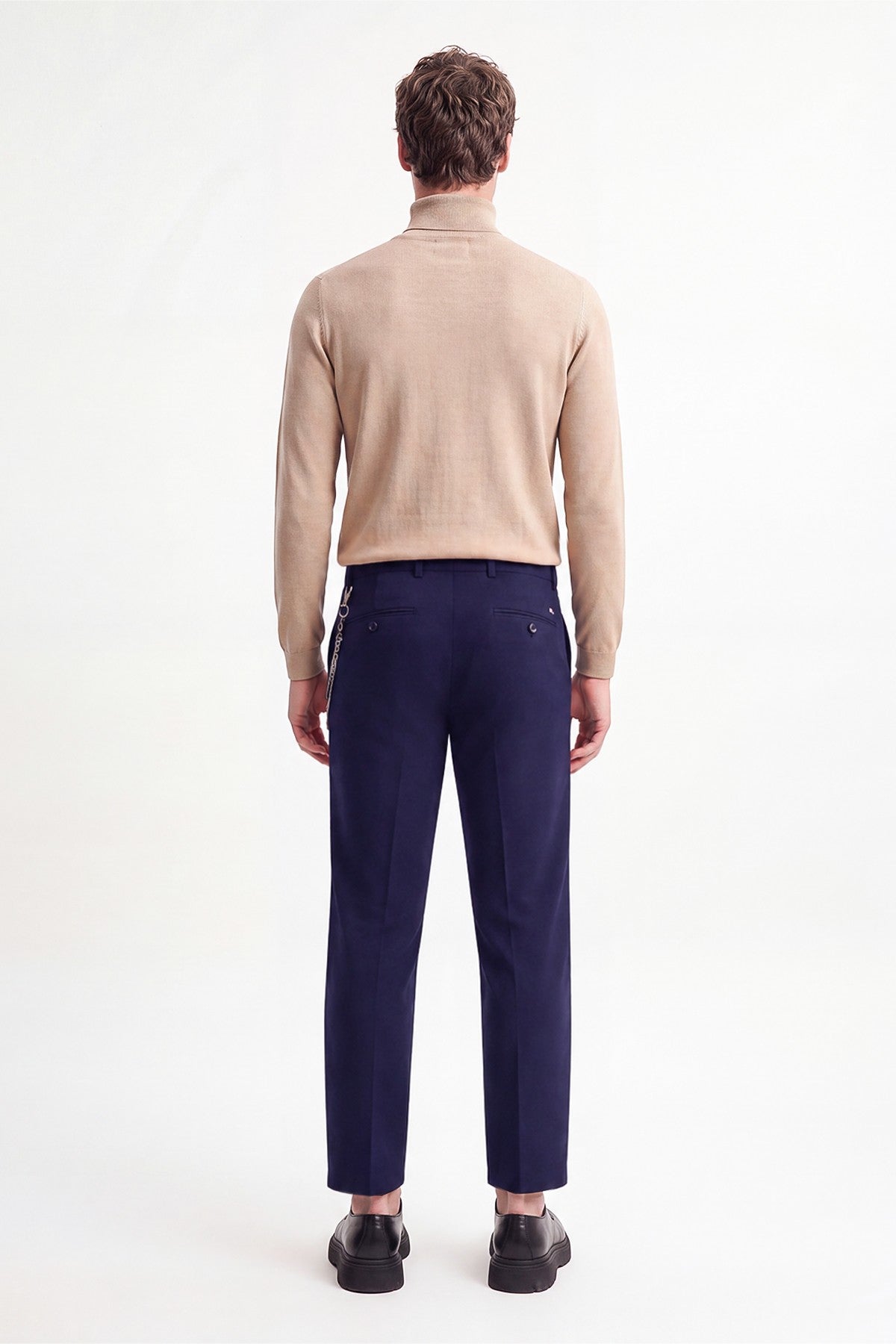 Erkek Aksesuar Detaylı Slim Fit Pantolon