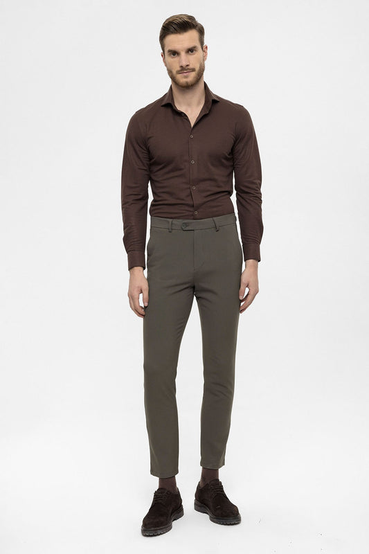 Erkek Aksesuar Detaylı Slim Fit Pantolon