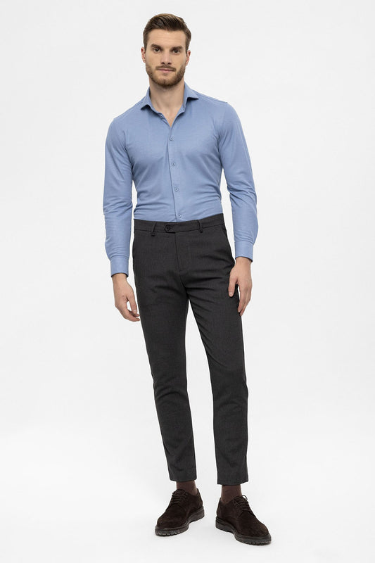 Erkek Aksesuar Detaylı Slim Fit Pantolon