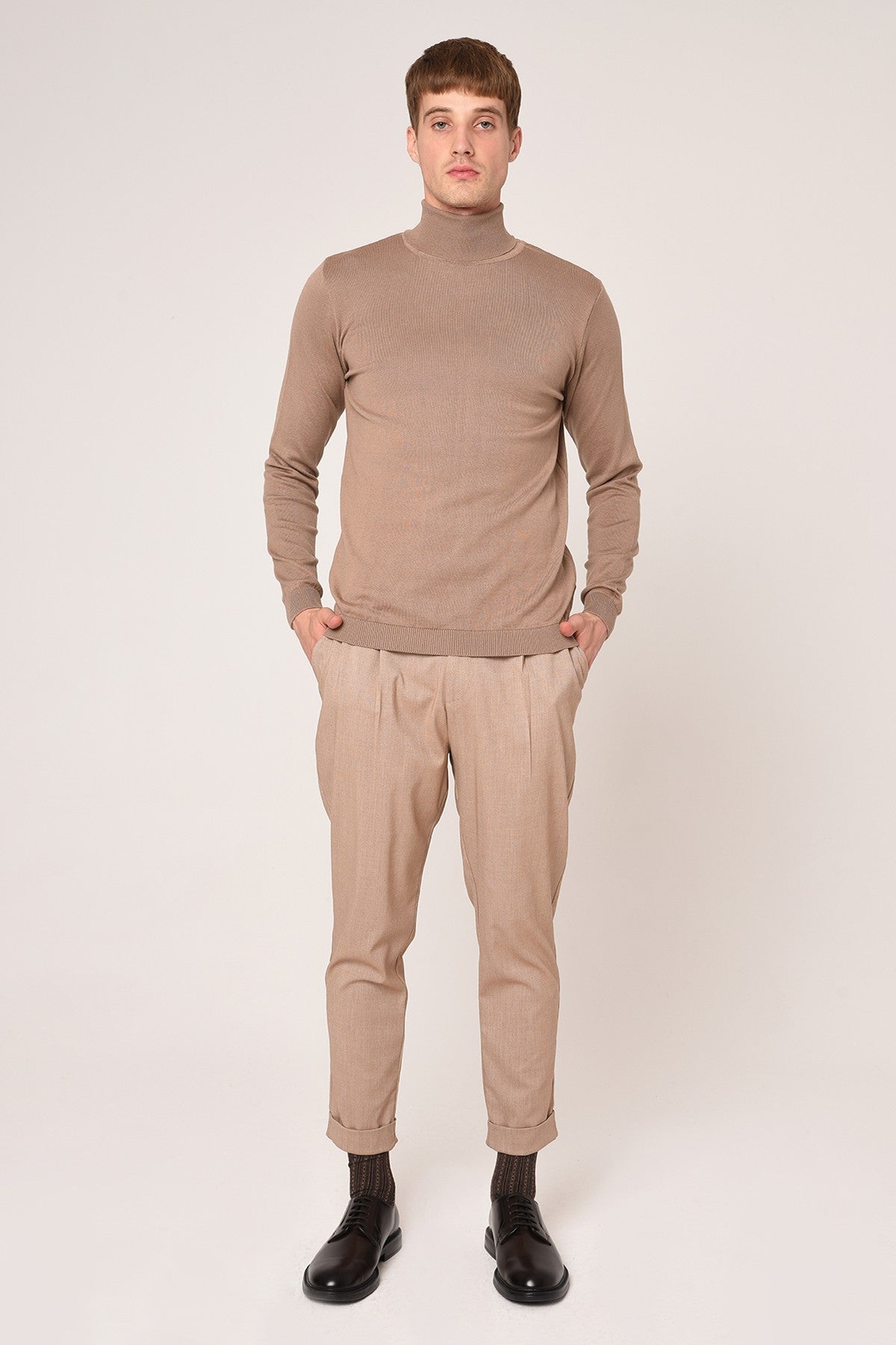 Antioch Yarım Balıkçı Yaka Slim Fit Triko Kazak