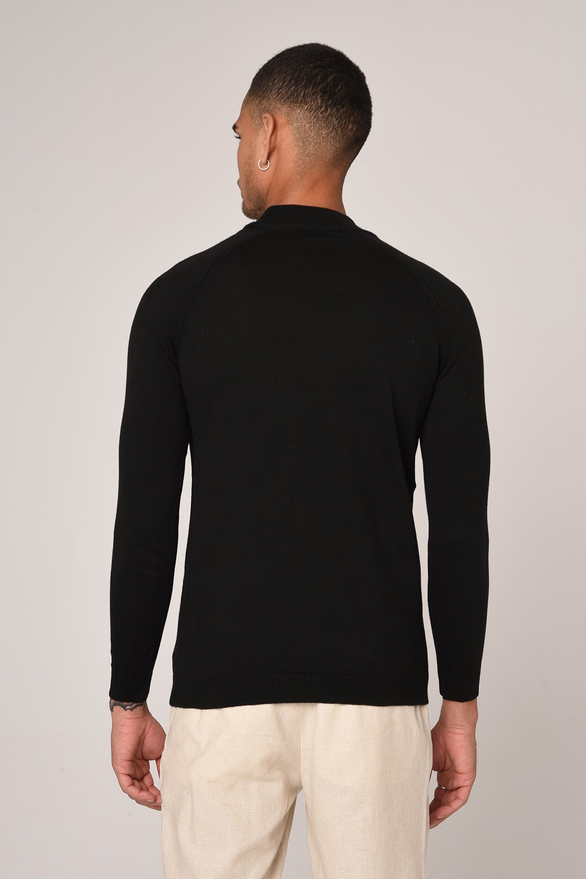 Antioch Saks Yarım Balıkçı Yaka Slim Fit Triko Kazak
